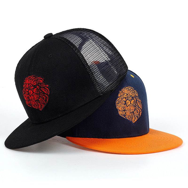 High-quality Lion Face Embroidery Caps Street Hip-hop Trend