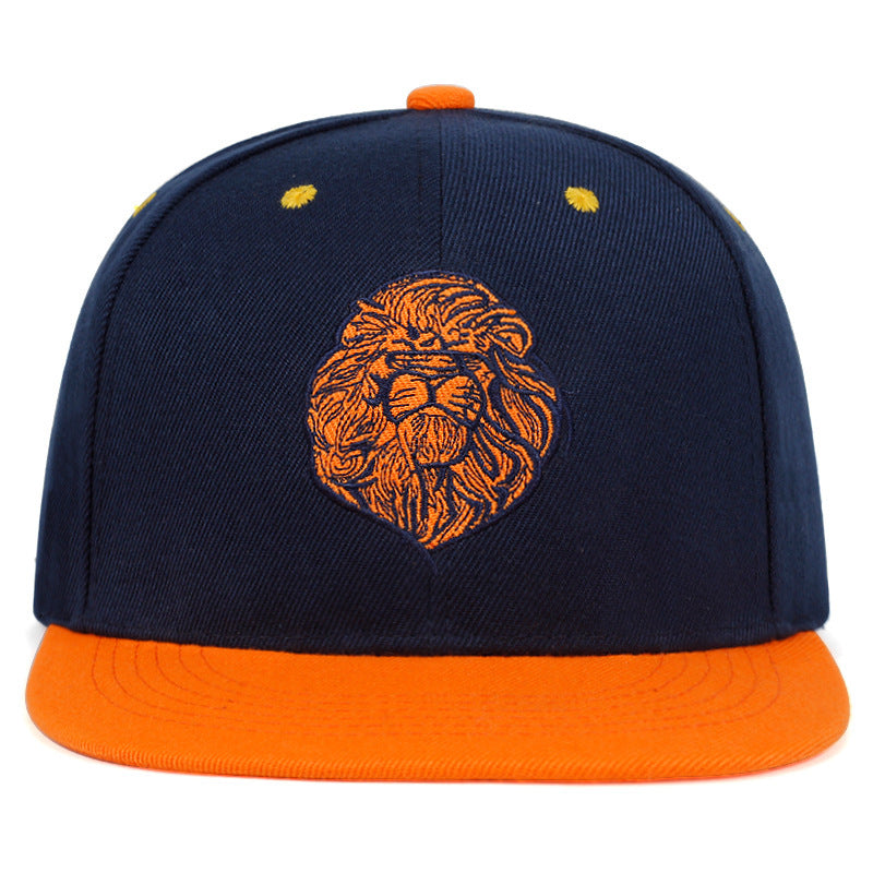 High-quality Lion Face Embroidery Caps Street Hip-hop Trend